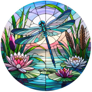 Stained Glass Dragonfly