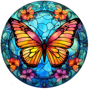 Butterfly-Stained Glass