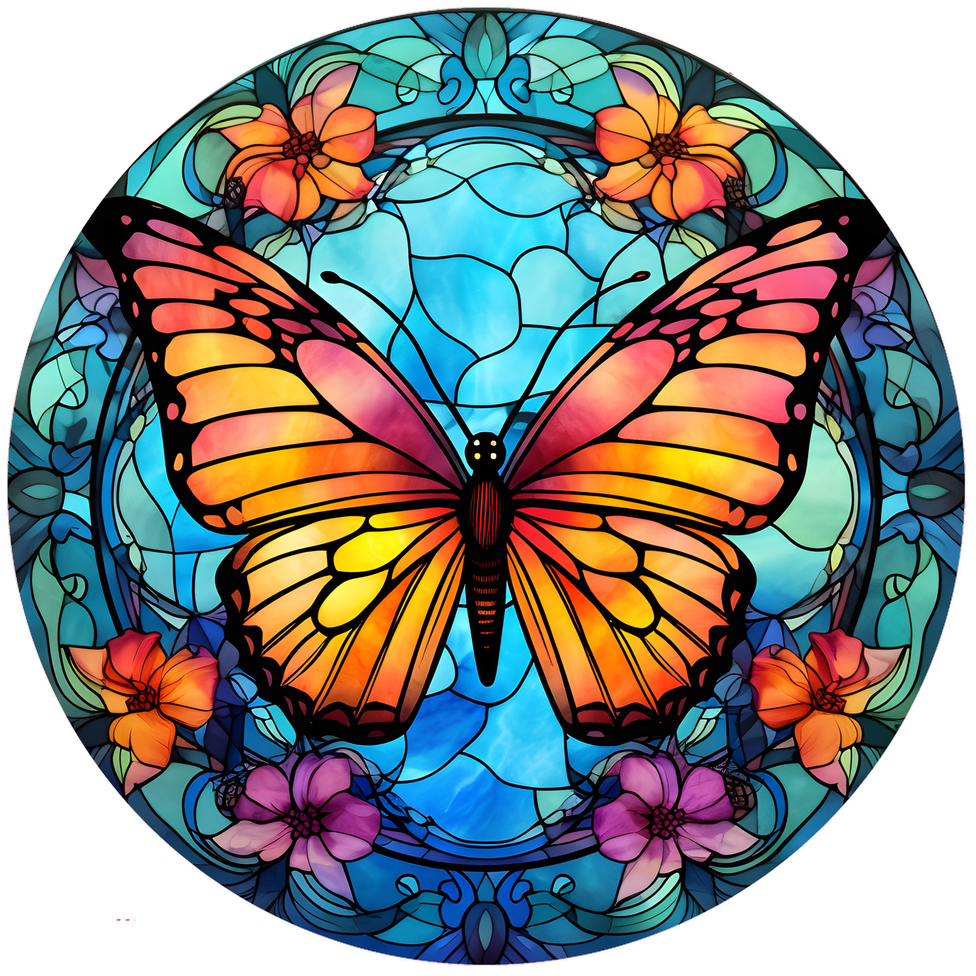 Butterfly-Stained Glass